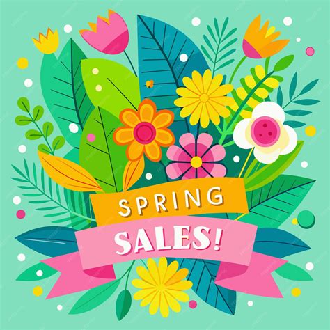 Premium Vector | Spring sales banner template