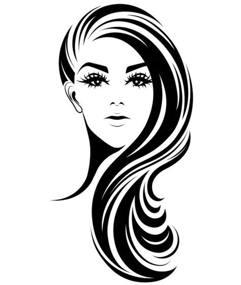 Girl With Long Black Hair Illustrations Royalty Free Vector Graphics