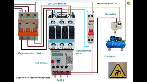 Diagrama D Como Conectar Un Motor D Compresor Electrico Esqu