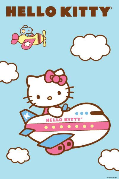 Hellokittyplaneflying24x36posterairplanepas0109 For Sale Online