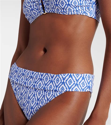 Sardinia Printed Bikini Bottoms In Blue Heidi Klein Mytheresa