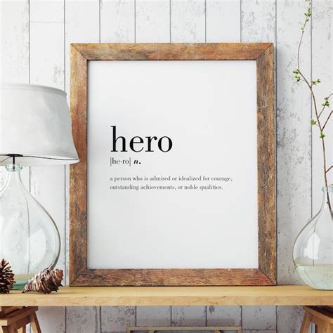 Hero Definition Etsy