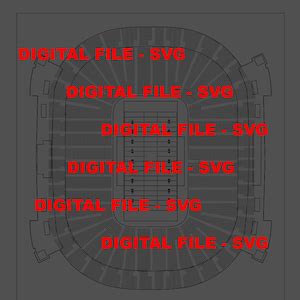 Michigan Football Stadium SVG Vector File for Laser Cut Model - Etsy