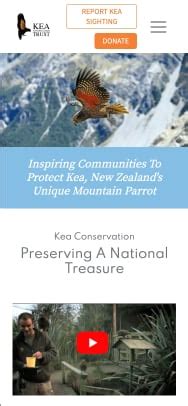 Kea Conservation Trust - Avoca Web Design