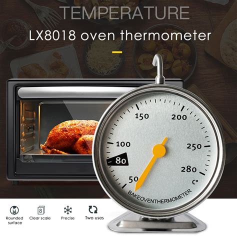 Stainless Steel Bbq Smoker Pit Bimetallic Oven Grill Thermometer Temp