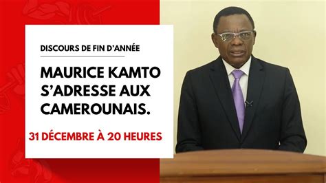 Discours de fin dannée Maurice Kamto sadresse aux camerounais ce 31