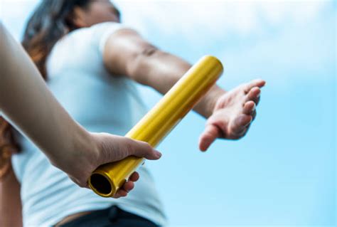 Best Two Hands Passing Relay Baton Race Stock Photos Pictures