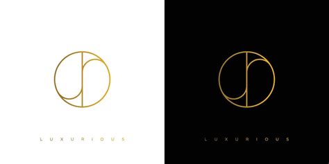 Modern and luxury letter JR initials logo design 11954295 Vector Art at ...