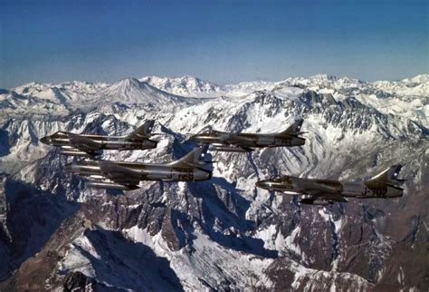 4 Hawker hunter patrolling in the Andes (year unknown) : r/acecombat