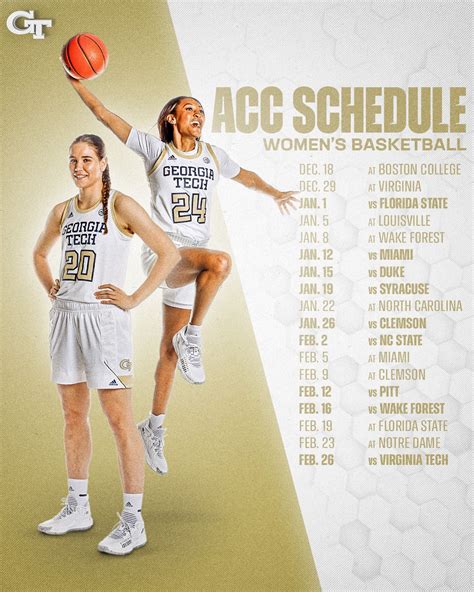 ACC Releases Women’s Basketball Schedule – Women's Basketball — Georgia ...