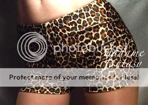 Sexy Leopard Print Spandex Shorts Hot Pants Madame Fantasy