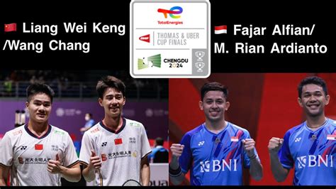 Fajar ALFIAN Muhammad Rian ARDIANTO Vs LIANG Wei Keng WANG Chang Thomas