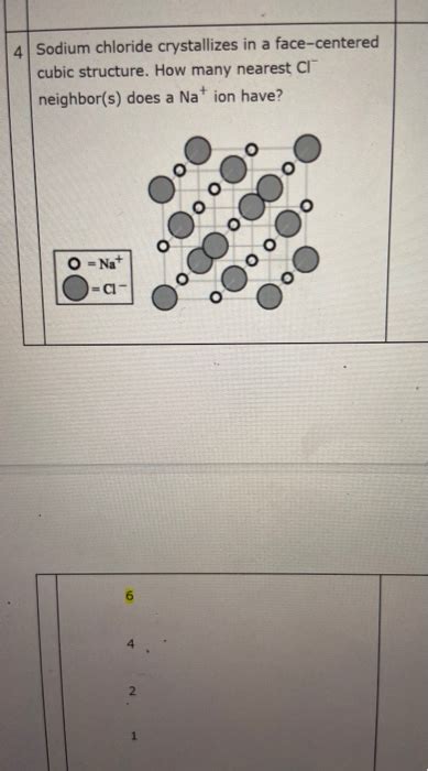 Solved Sodium chloride crystallizes in a face-centered cubic | Chegg.com