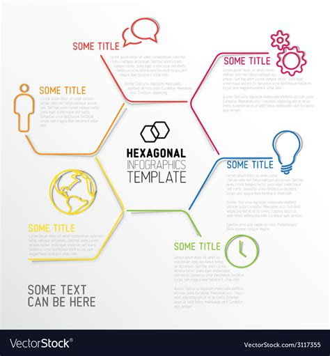 Hexagon Infographic Royalty Free Vector Image Vectorstock