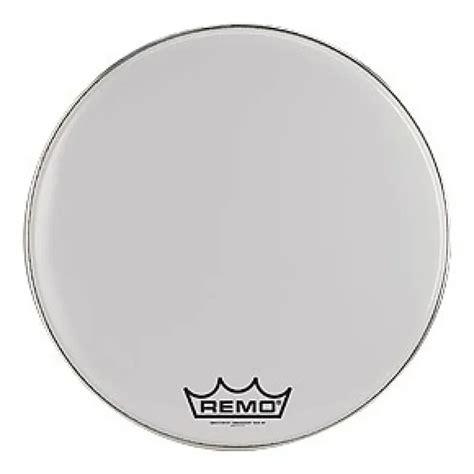 remo  emperor smooth white marching bass drum head bb  mp