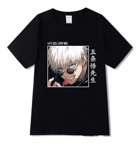 Camiseta Camisa Jujutsu Kaisen Gojo Satoru Anime Mangá Camiseta