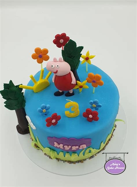 Peppa Pig Themed Rd Birthday Cake Amys Bake House