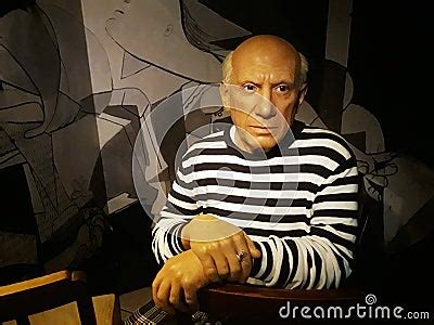 Wax Figure Of Pablo Picasso At Madame Tussauds Amsterdam Editorial