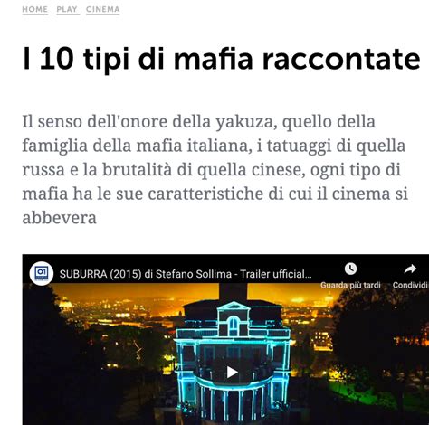 Ripasso Facile 10 Film Raccontano La Mafia Cinemovel SIC 2019