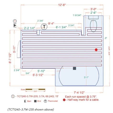 WarmlyYours TempZone Cable 300 120V Radiant Floor Heating Cable Syste