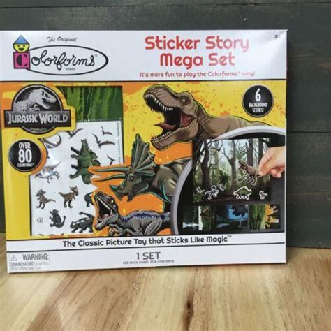 Colorforms Jurassic World Sticker Story Mega Set 3685155026