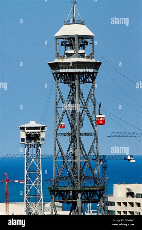 Teleférico. Barcelona. España Fotografía de stock - Alamy