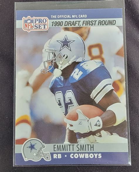 Mavin Emmitt Smith 1990 Pro Set NFL Rookie Football Card 685