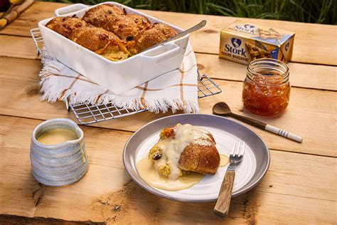Hot Cross Bread And Butter Pudding Stork