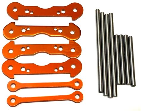 Savage X FLUX V2 HINGE PINS Braces Suspension Shafts Orange Xl Flux