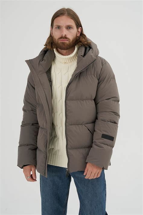 Пуховик Volume Brown