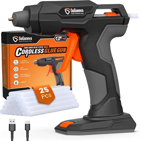 Amazon Gogonova Hot Glue Gun S Fast Preheating Glue Gun Cordless Rechargeable Ah