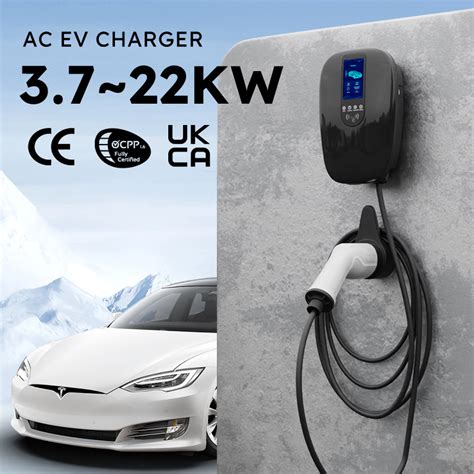 IP65 Protection AC EV Charging Station 7 4kw EV Charger Type 2 China