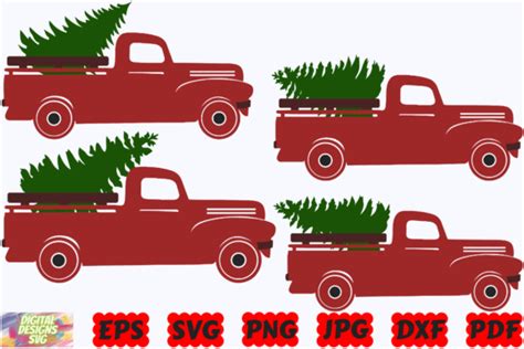 Christmas Truck SVG | Truck SVG | PNG Graphic by ...