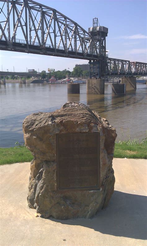 La Petite Roche - the first rock visible on the Arkansas when navigated ...