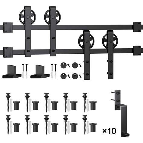 Have A Question About WINSOON 12 Ft 144 In Black Sliding Bypass Barn