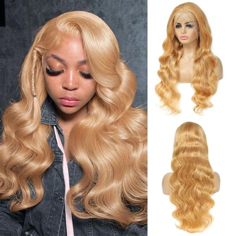 Amazon Honey Blonde Lace Front Wig Human Hair X Colored Human