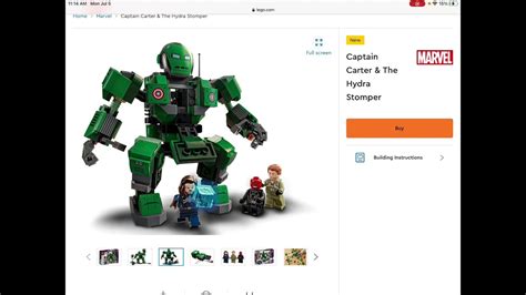 Lego Captain Carter The Hydra Stomper Set Revealed YouTube