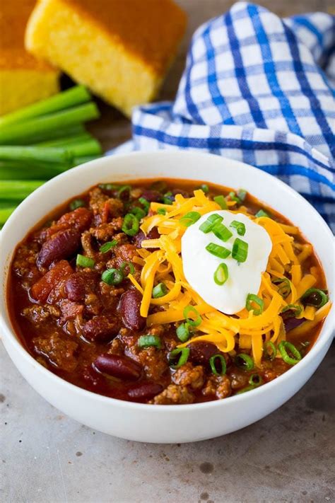 This Beef Chili Is A Blend Of Meat Tomatoes Spices And Beans All Simmered Together To Make A