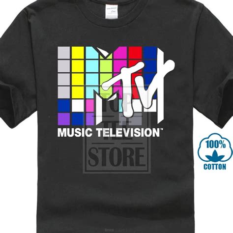 Buy Mtv Music Television 80s Logo Official Mens T