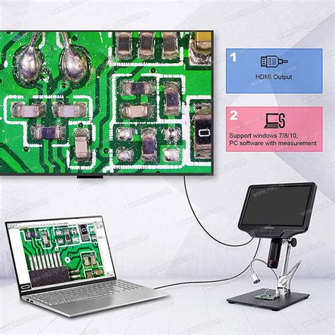 Andonstar AD409 HDMI Digital Microscope 10 1 Inch LCD Screen Soldering