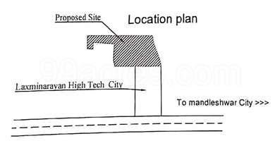 Laxminarayan Extension Map - Mandleshwar, Khargone Location Map