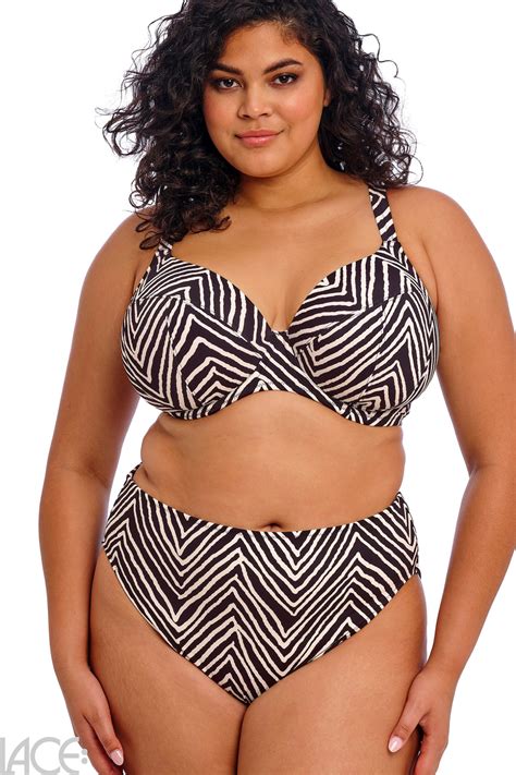 Elomi Swim Fiji Falls Bikini Beha Plunge J N Cup Black Lace Lingerie Nl