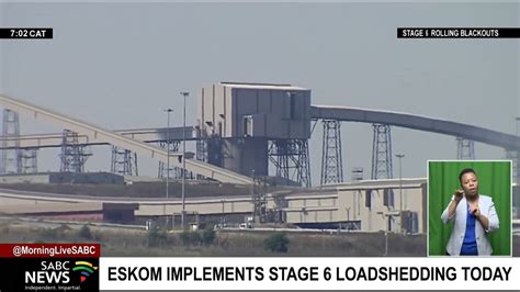 Eskom Escalates Rolling Blackouts To Stage 6 YouTube