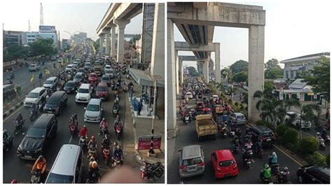 4 Fakta Contraflow Di Palembang Jalanan Macet Panjang Pj Walikota