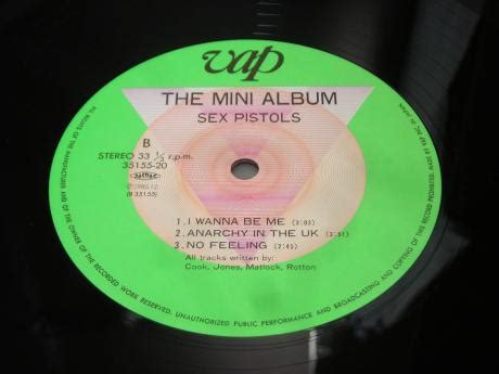 Backwood Records Sex Pistols Mini Album Japan Orig Lp Obi Insert