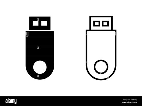 Usb Icon Set Flash Disk Icon Vector Stock Vector Image And Art Alamy