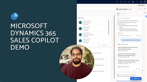 Microsoft Dynamics Sales Copilot Demo Youtube