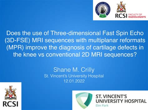 Pdf The Use Of Three Dimensional Fast Spin Echo D Fse Mri