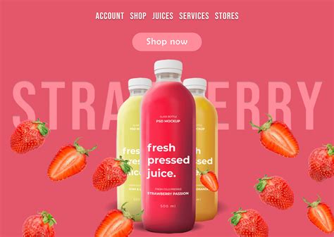 Juice Web Landing Page On Behance