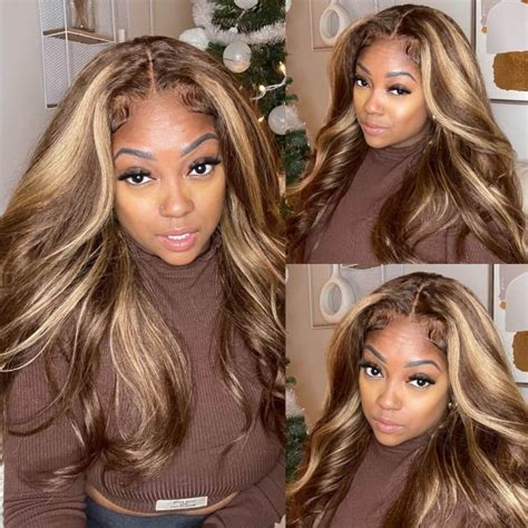 Hurela Honey Blonde X Lace Front Wigs Kinky Straight Hair Color TL Hurela Hair
